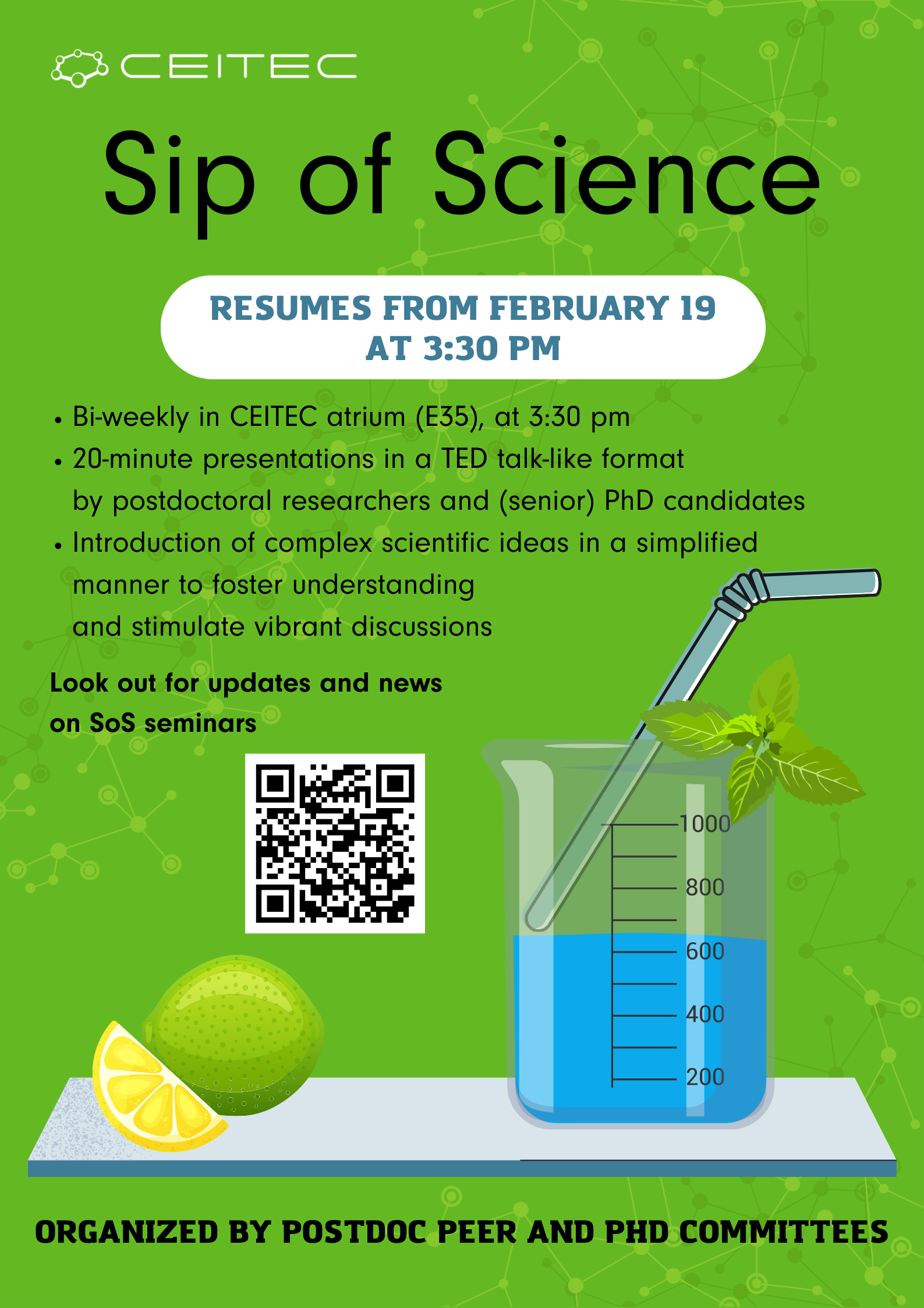 Sip of Science (SoS) seminars